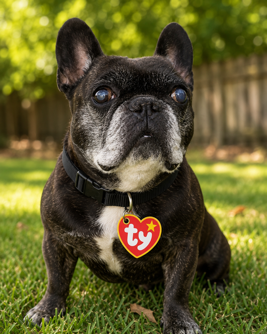 Nostalgia Heart Pet Tag