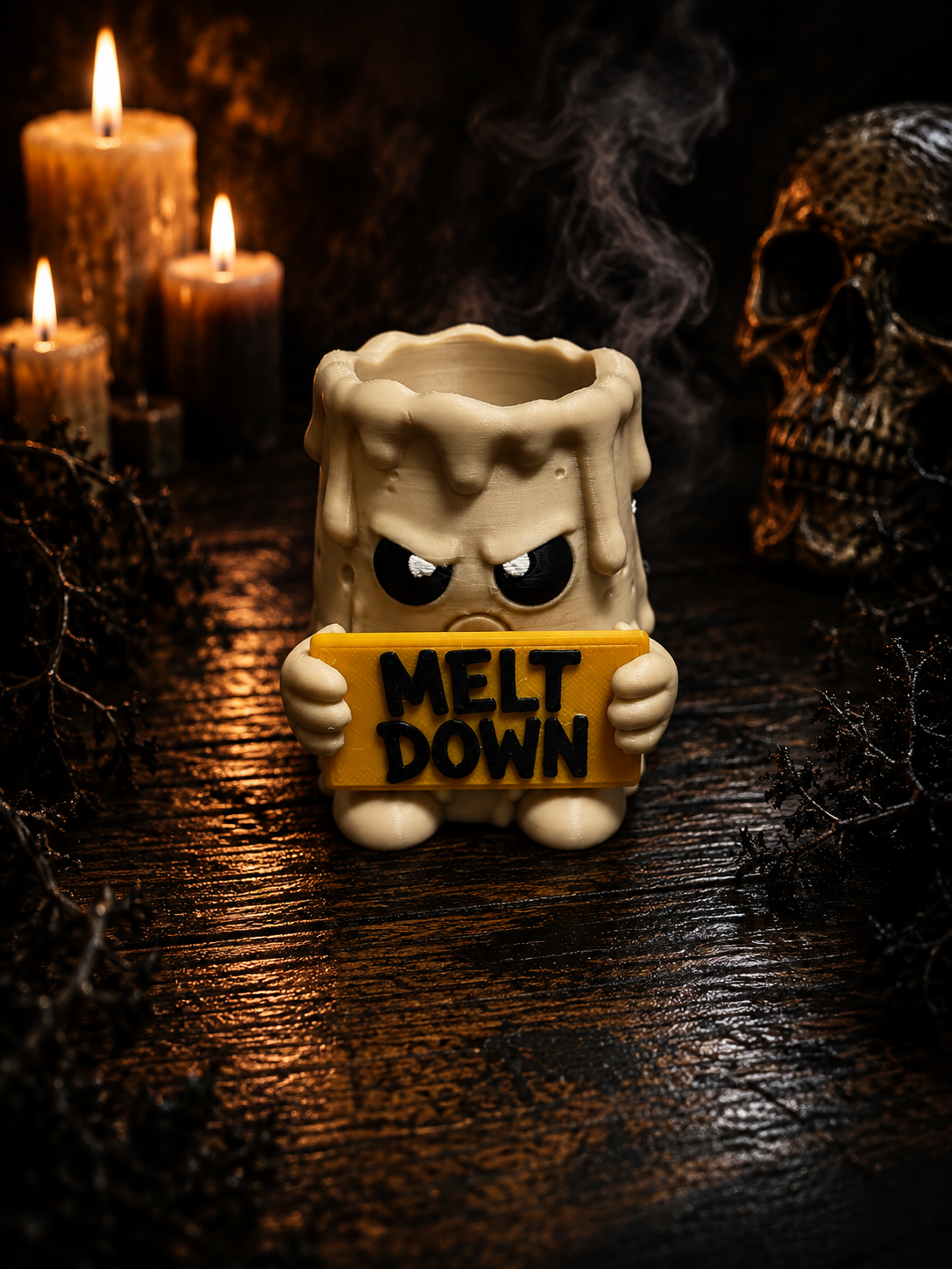 Angry Candle LED Tea Light Holder