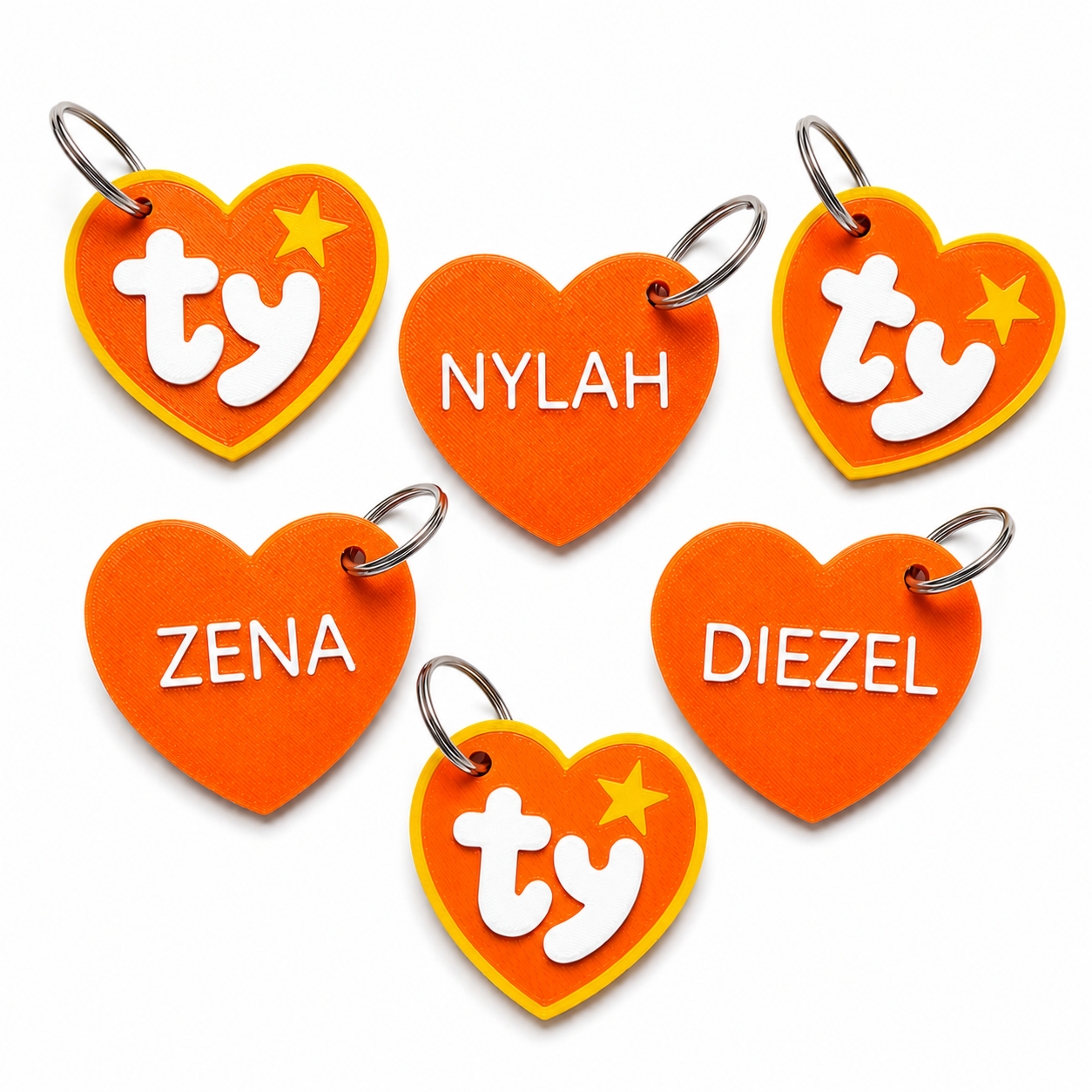 Heart Dog Tag | The Nostalgia Pet Tag | Personalized Heart Dog ID Tag