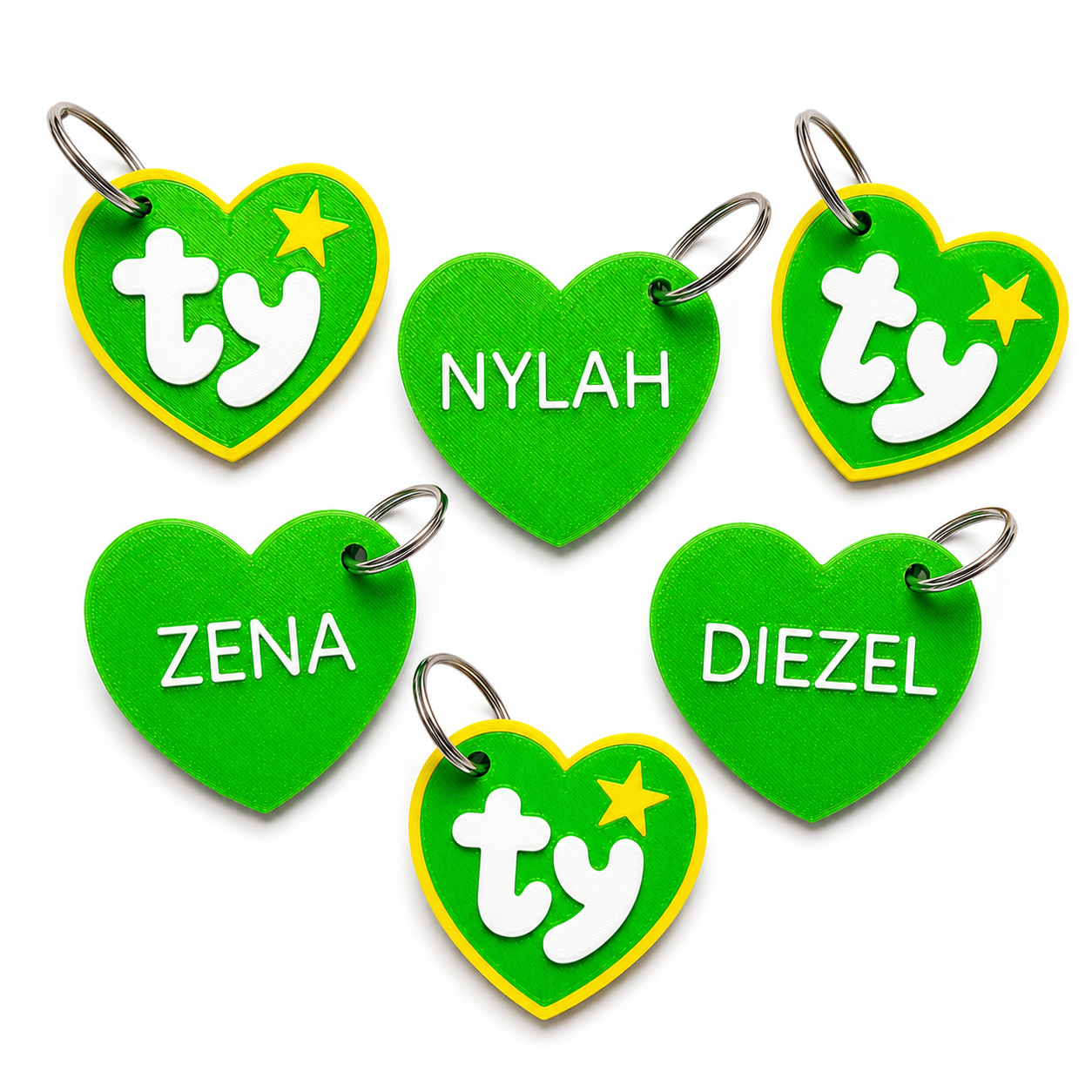 Heart Dog Tag | The Nostalgia Pet Tag | Personalized Heart Dog ID Tag