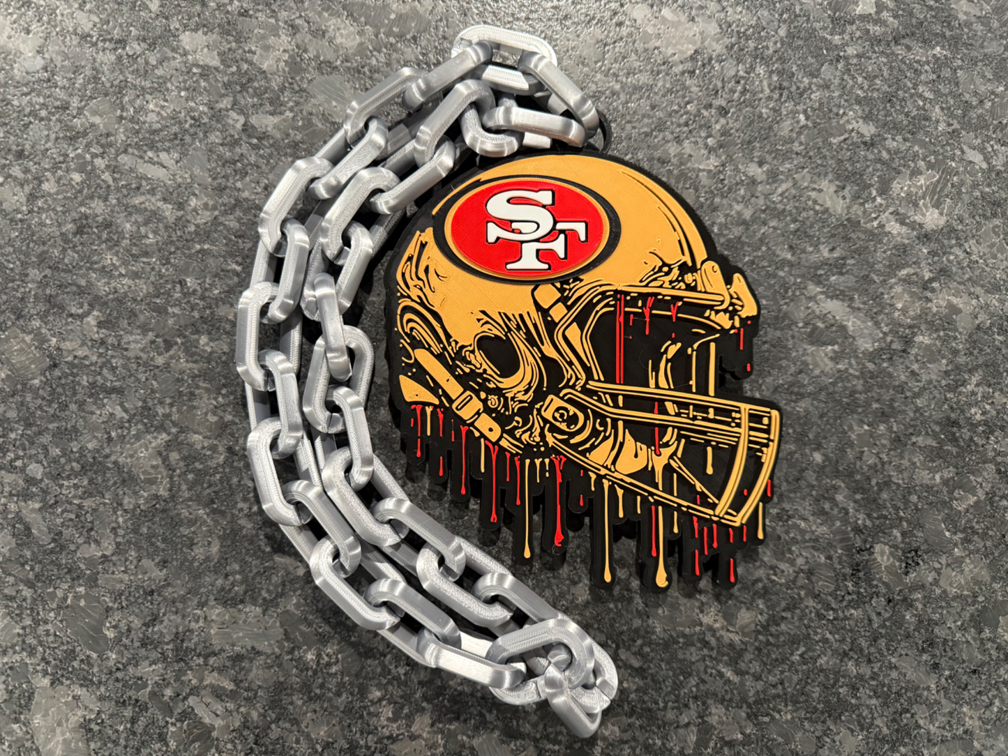 Hype Chain Pendant – Custom Team-Inspired Necklace | Football Fan Jewelry