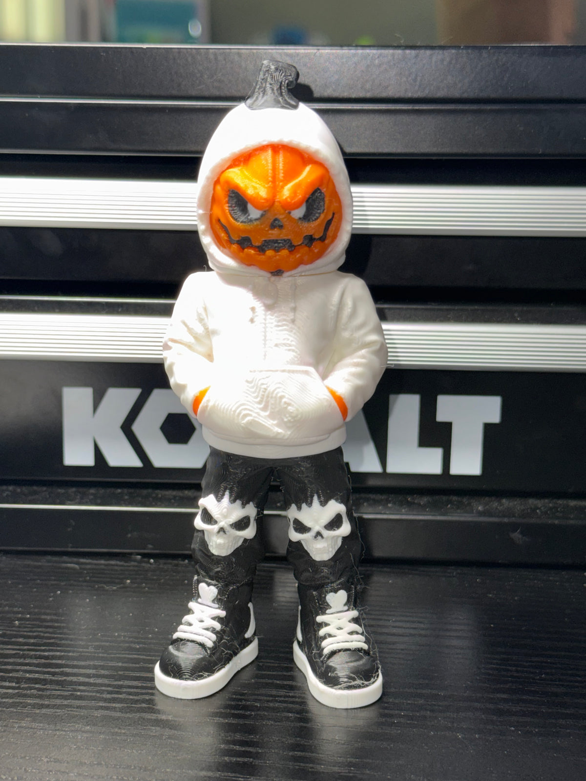 Pumpkin Head & Skull Face