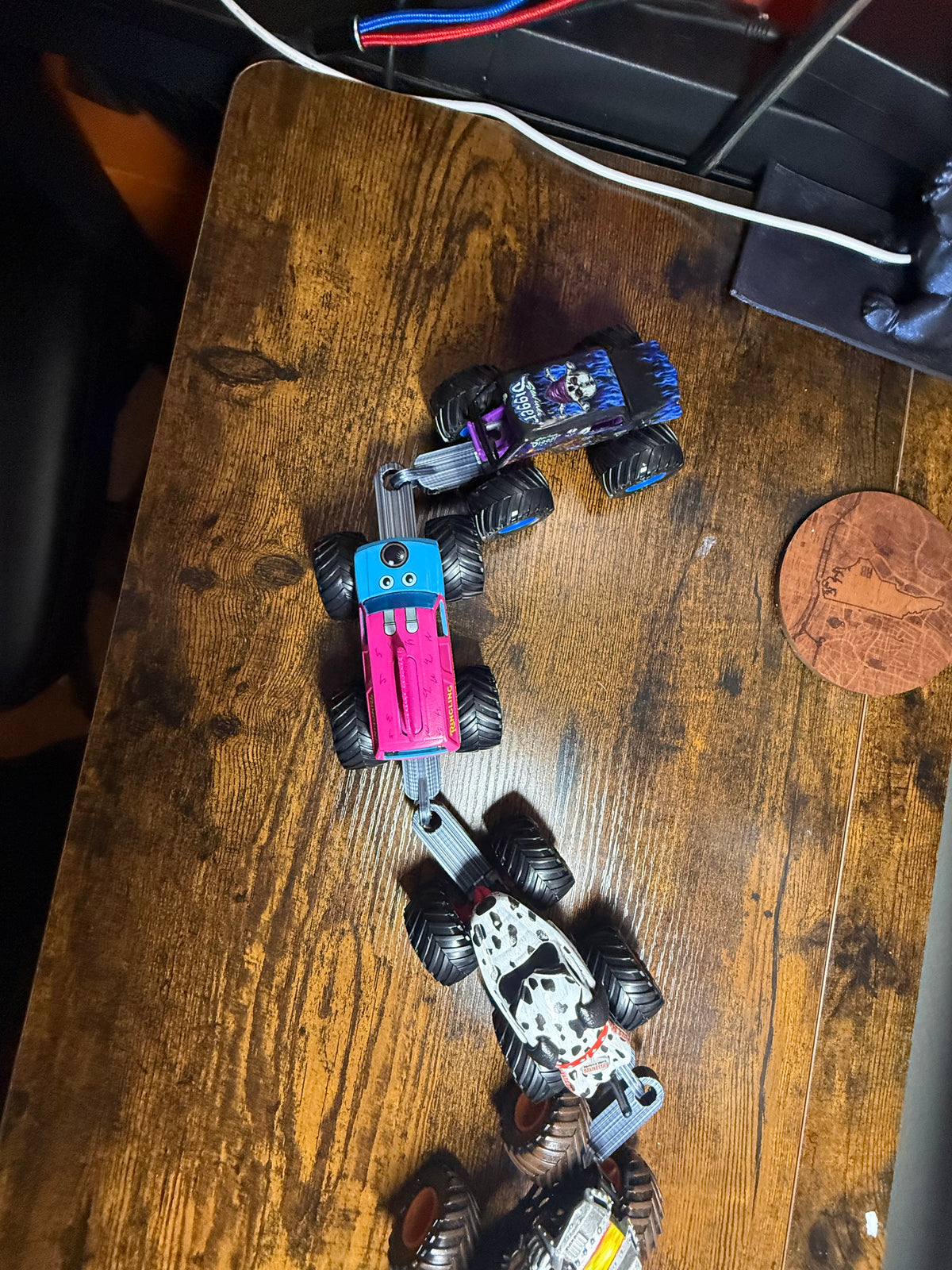 1:64 Monster Truck Train Connectors (4-Pack)