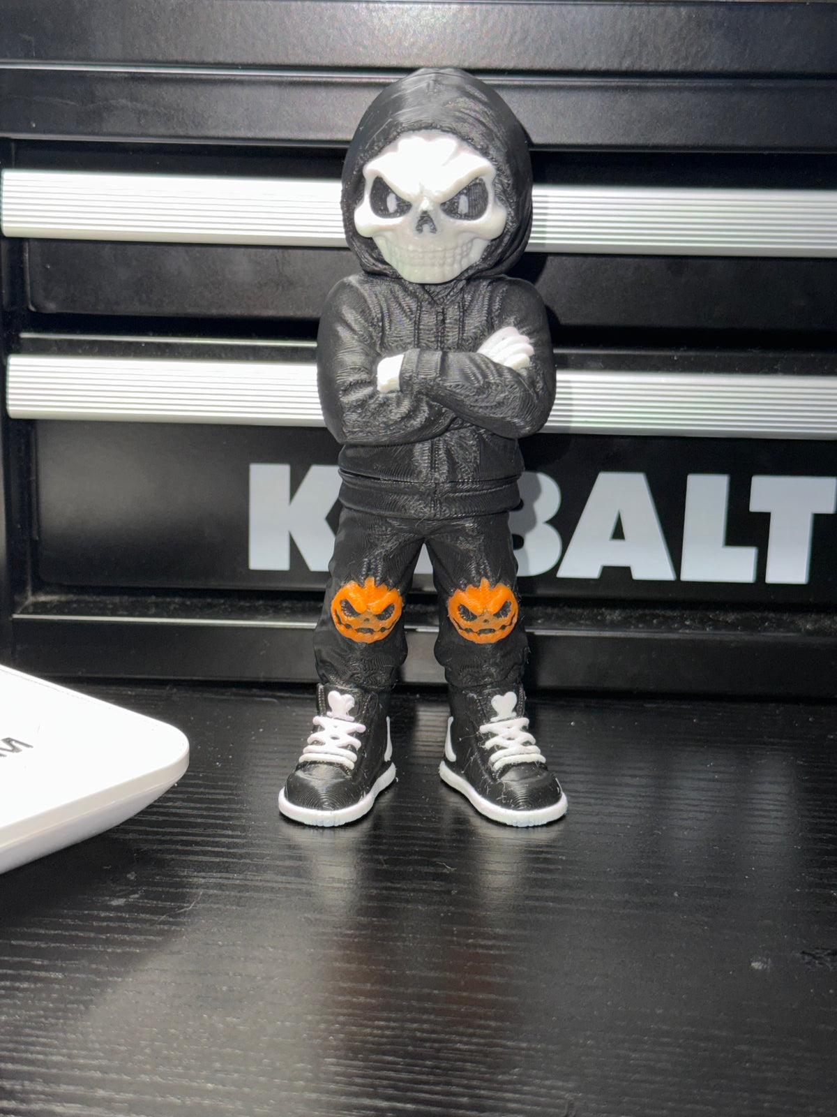 Pumpkin Head & Skull Face