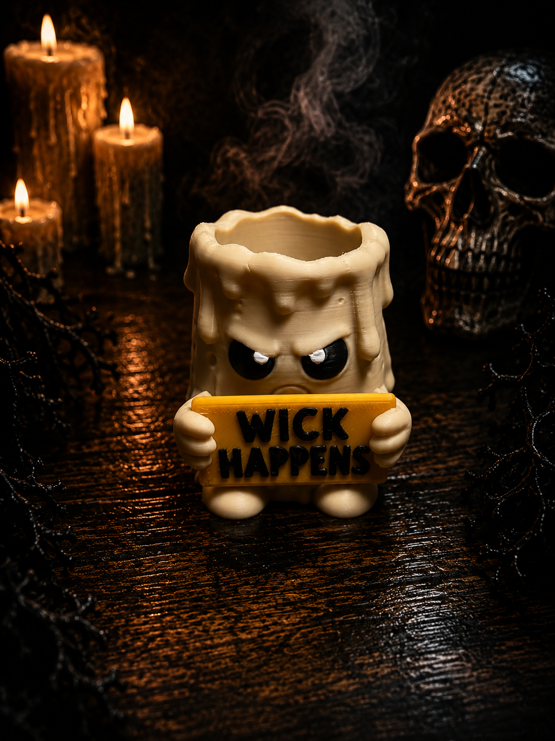 Angry Candle LED Tea Light Holder