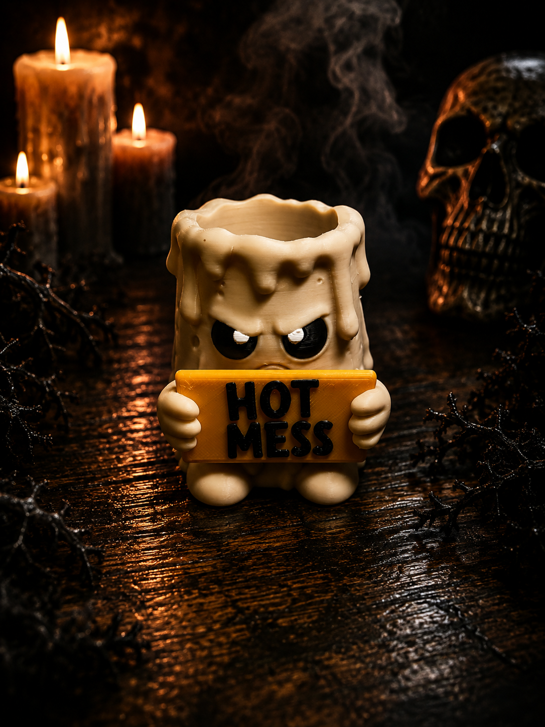 Angry Candle LED Tea Light Holder