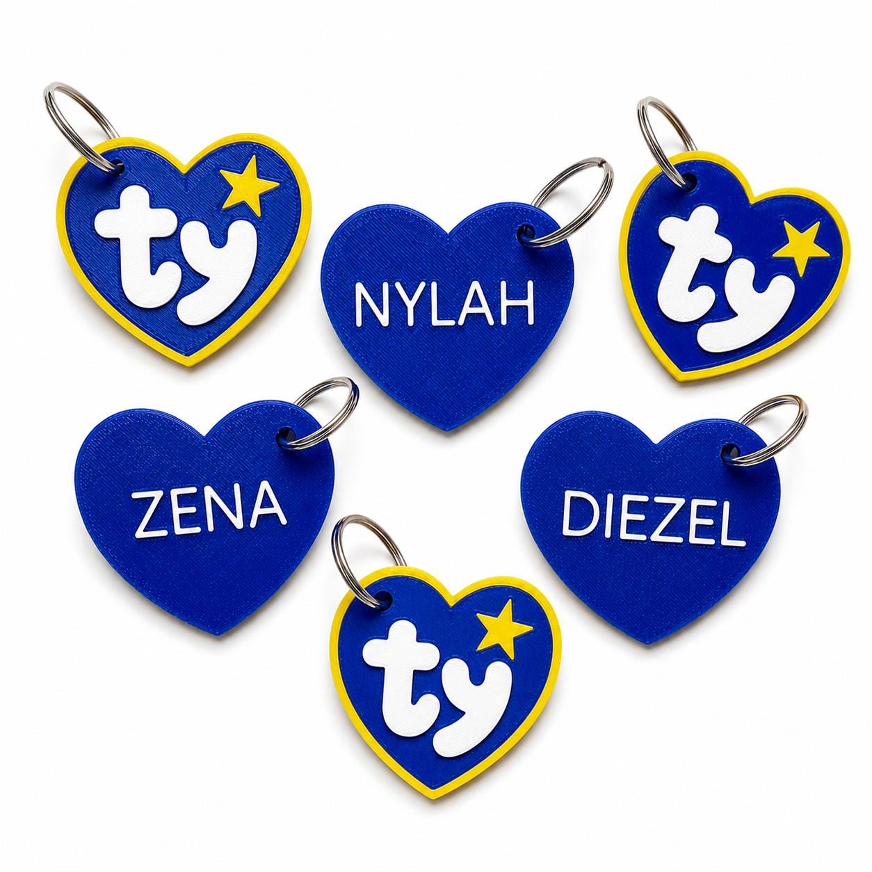 Heart Dog Tag | The Nostalgia Pet Tag | Personalized Heart Dog ID Tag