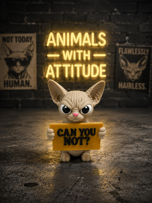 Sphynx Cat with Attitude