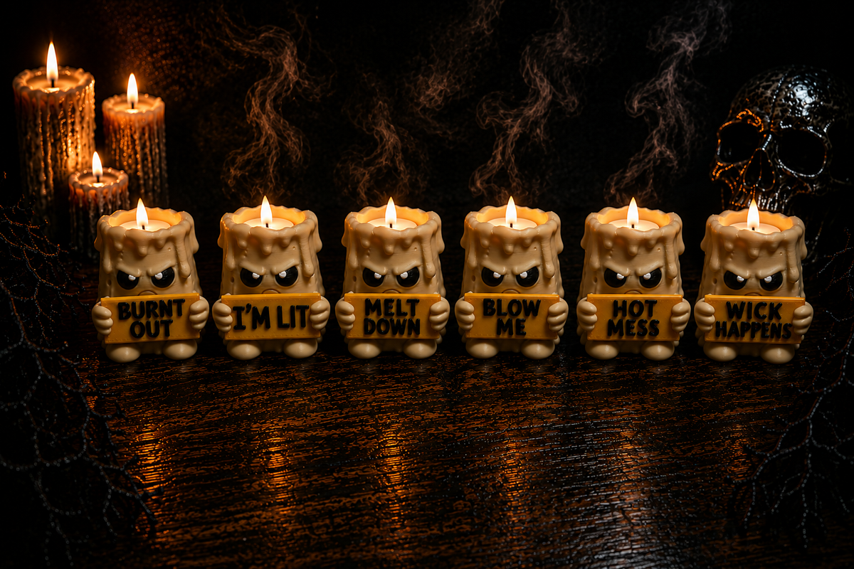 Angry Candle LED Tea Light Holder