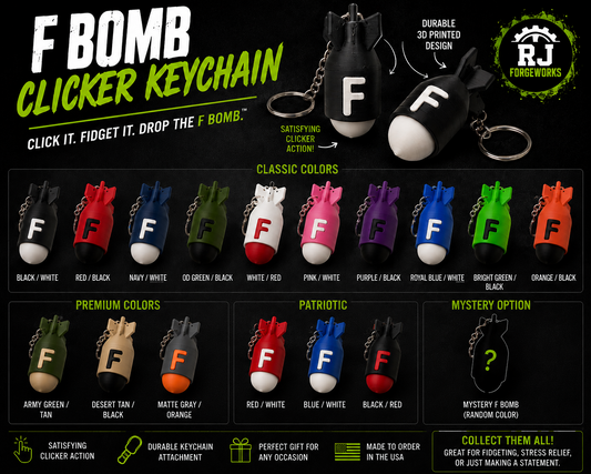 F Bomb Clicker Keychain