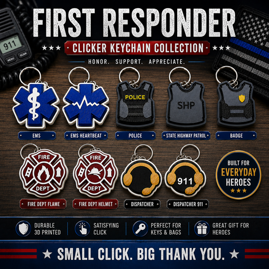 Hero Click™ First Responder Clicker Keychain