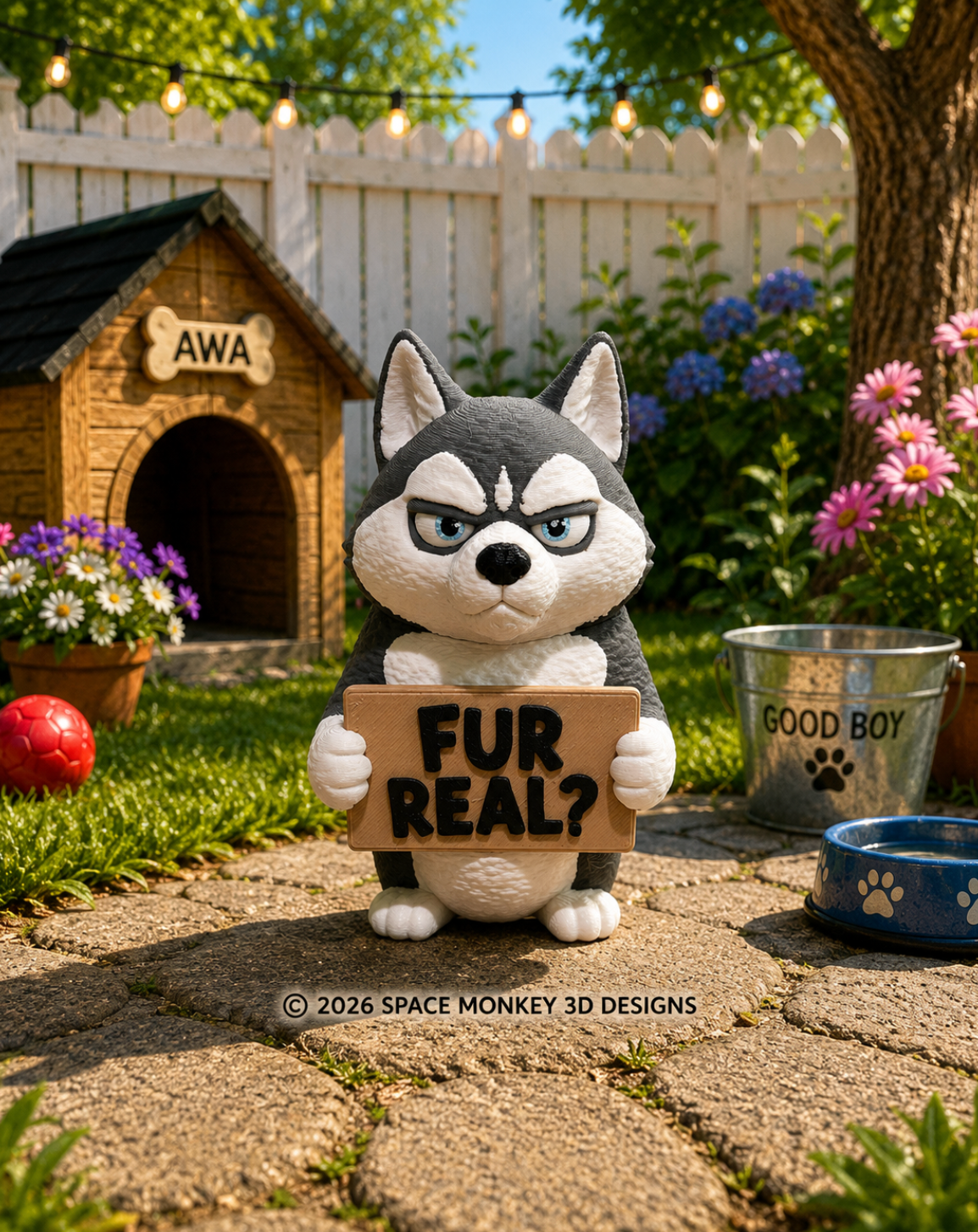 Dramatic Husky – Animals with Attitude