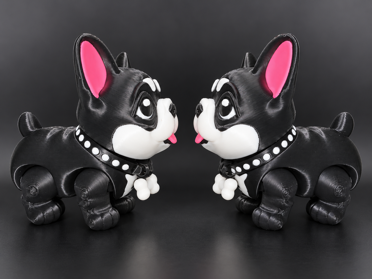 Wiggle Pups French Bulldog articulated dog side view